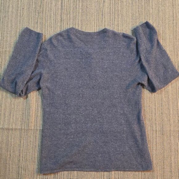 Autumn Cashmere Henley Light Blue Sweater Cashmere Linen Blend Men's M - Picture 2 of 8